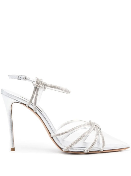  Casadei Sandalias Con Tacón De 120mm - Plateado 
