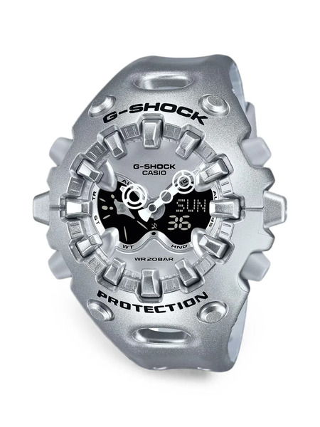  Casio G-shock Ga-v01 Ana-digi 51mm Watch - Plateado 