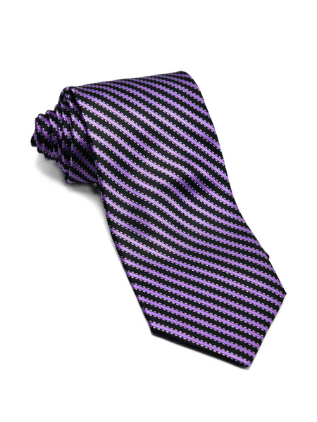  Castangia Corbata De Seda A Rayas - Negro 