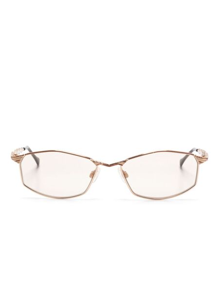  Cazal Gafas De Sol Con Montura Rectangular - Dorado 