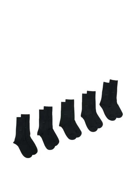  Cdlp Set De Cinco Pares De Calcetines Con Logo - Azul 