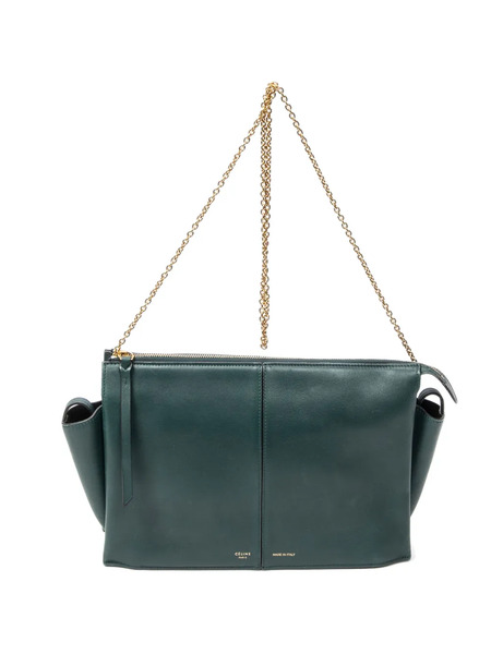  Celine Pre-owned Bolso De Hombro Trifold Chain - Verde 