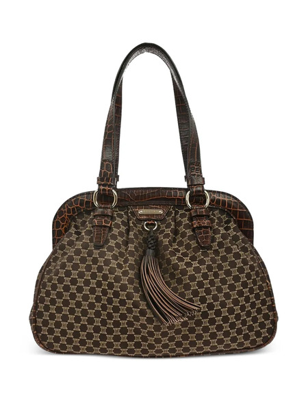  Celine Pre-owned Bolso De Mano Macadam Con Borla 1990-2000 - Marrón 