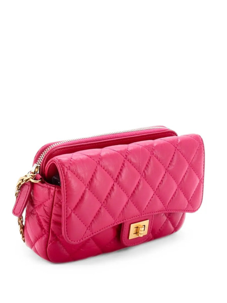  Chanel Pre-owned Bolso De Hombro Reissue 2.55 Flap Acolchado De Piel De Becerro Envejecida Con Cadena - Rosa 