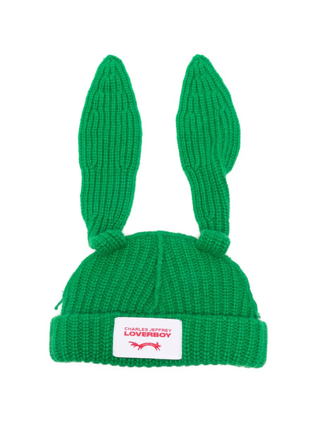  Charles Jeffrey Loverboy Gorro Chunky Rabbit - Verde 