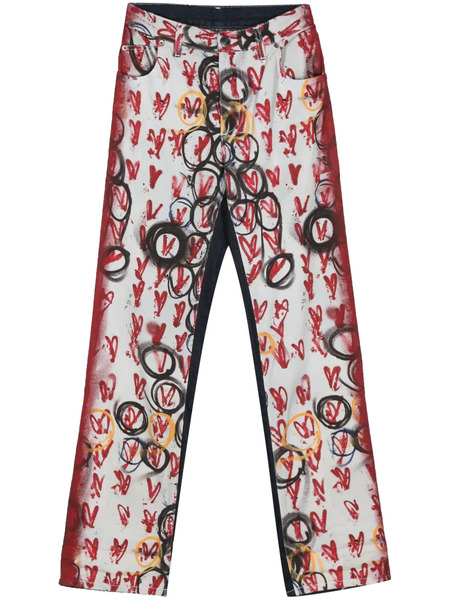  Charles Jeffrey Loverboy Vaqueros Exclusive Painted Art - Azul 