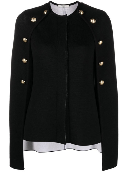  Charlott Jersey Con Detalles De Botones - Negro 