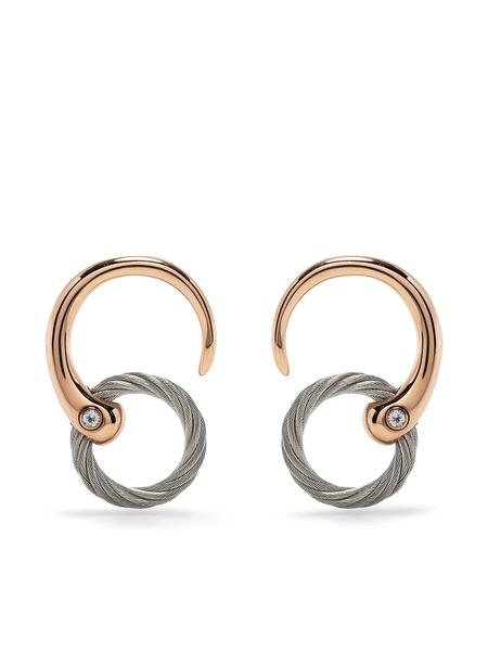  Charriol Pendientes Infinity Zen - Dorado 