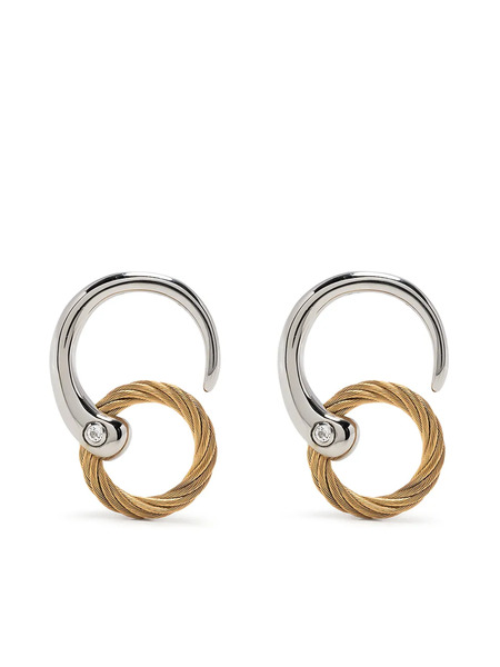  Charriol Pendientes Infinity Zen - Plateado 