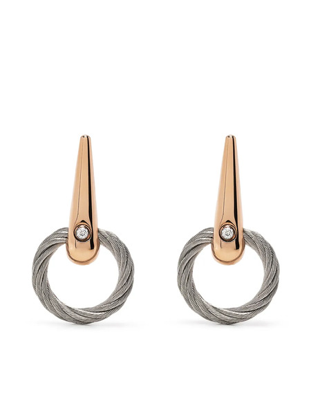  Charriol Pendientes Infinity Zen - Plateado 