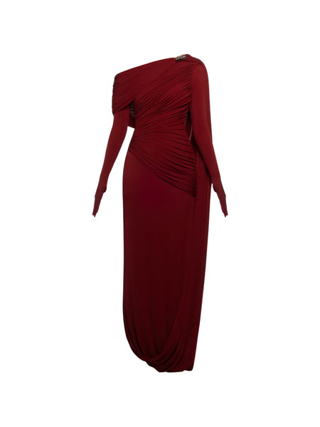  Chats By C.dam Vestido Drapeado Con Broche - Rojo 
