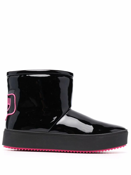  Chiara Ferragni Botas Con Puntera Redonda - Negro 