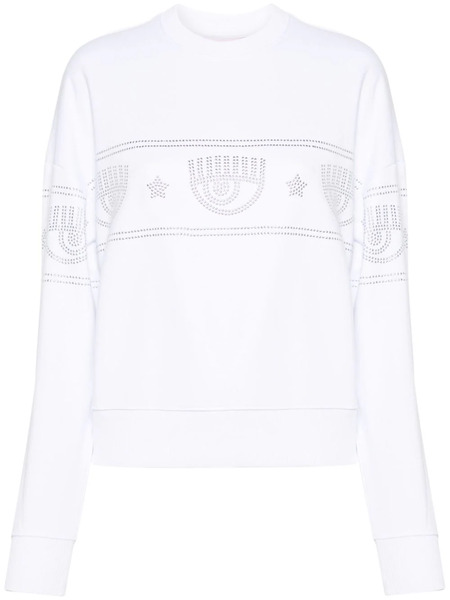  Chiara Ferragni Sudadera Logomania Con Apliques - Blanco 