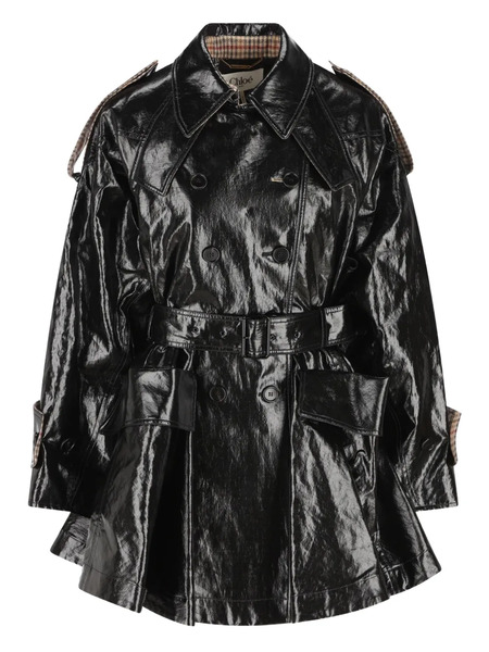  Chloé Abrigo Con Botones - Negro 