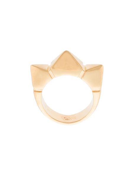  Chloé Anillo Con Forma De Pico - Metalizado 