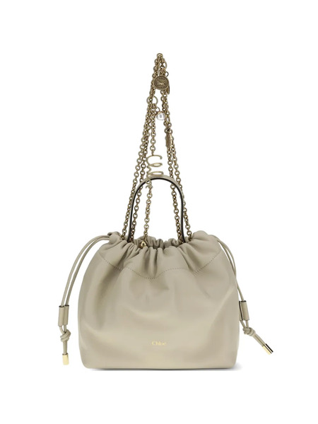  Chloé Bolso Bombonera Con Cordones - Neutro 
