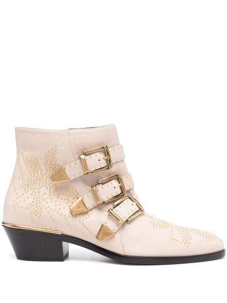  Chloé Botas Susanna Con Apliques - Neutro 
