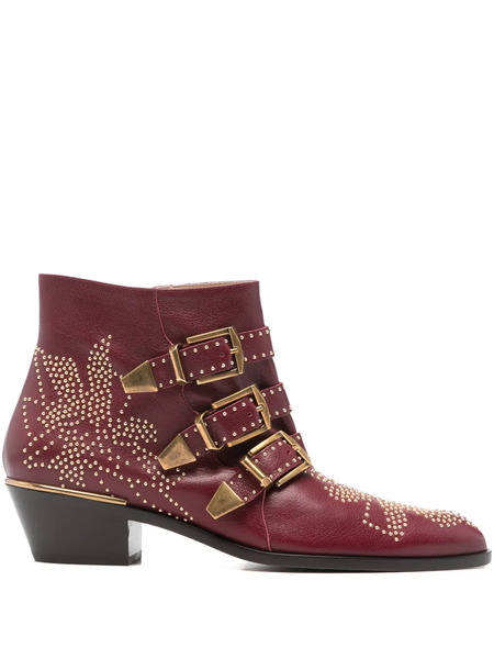  Chloé Botas Susanna Con Apliques - Rojo 