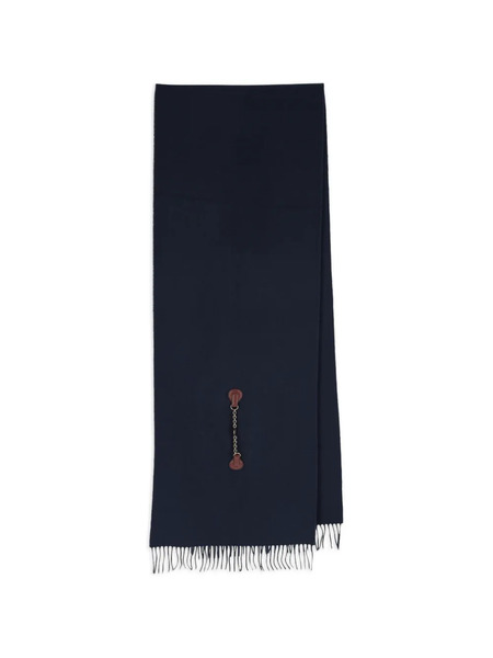  Chloé Bufanda Con Detalle De Cadena - Azul 