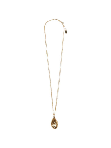  Chloé Collar Con Colgante Plisado - Dorado 