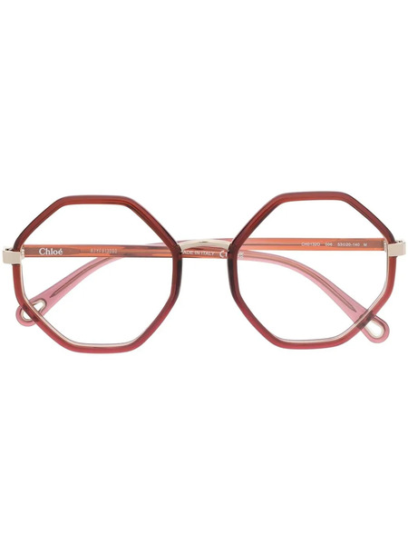  Chloé Eyewear Gafas Con Forma Hexagonal - Marrón 