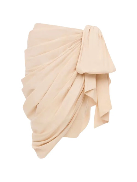  Chloé Falda Midi Drapeada - Neutro 