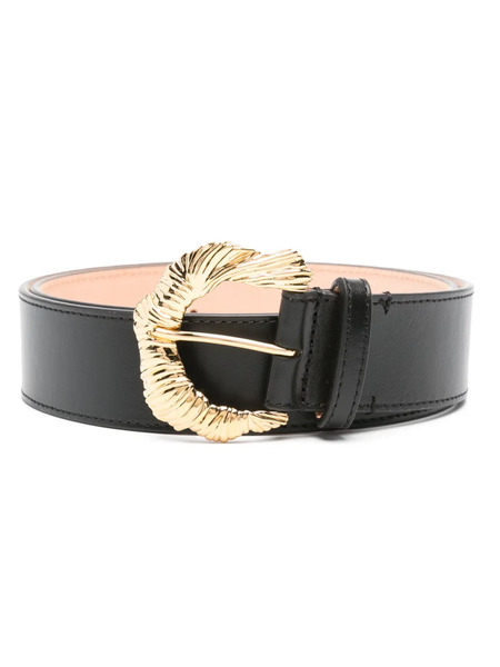  Chloé Flowers Leather Belt - Negro 