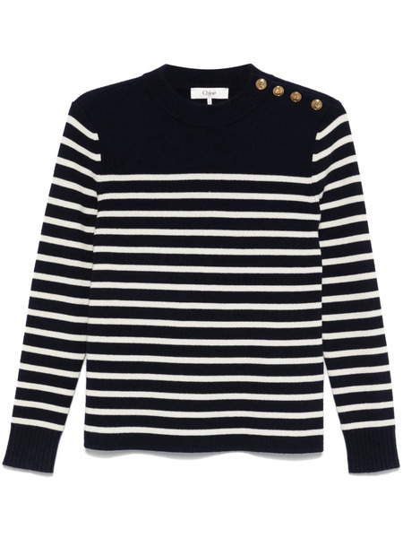  Chloé Jersey A Rayas - Azul 