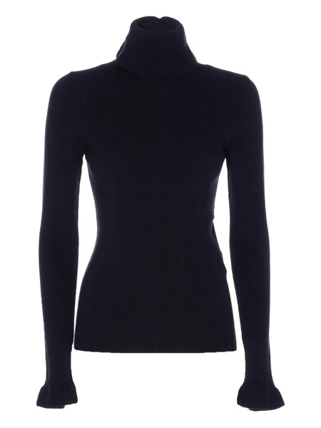  Chloé Jersey Con Cuello Alto - Azul 