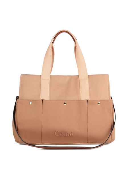  Chloé Kids Bolso Cambiador De Lona - Neutro 