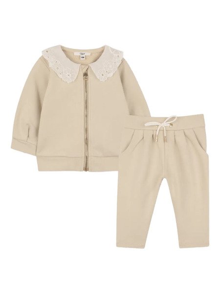  Chloé Kids Set De Chándal Con Cuello Floral - Neutro 