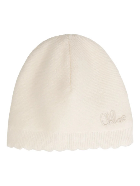  Chloé Kids Set De Dos Gorros Blancos - Neutro 