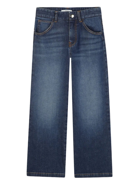  Chloé Kids Vaqueros Con Efecto Desgastado - Azul 