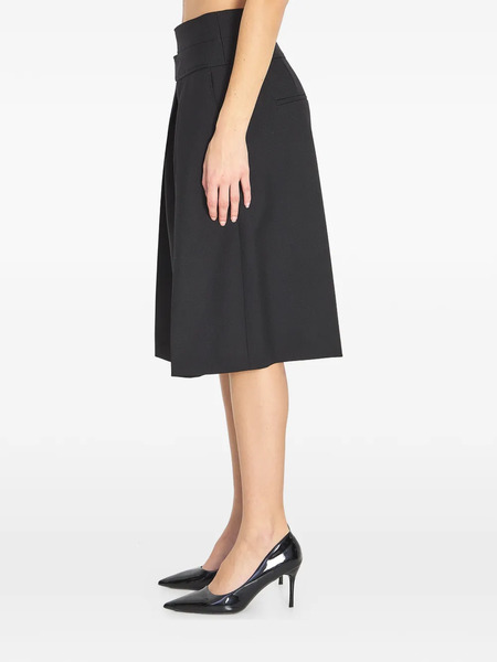  Chloé Pantalones Cortos Con Cinturón Doble - Negro 