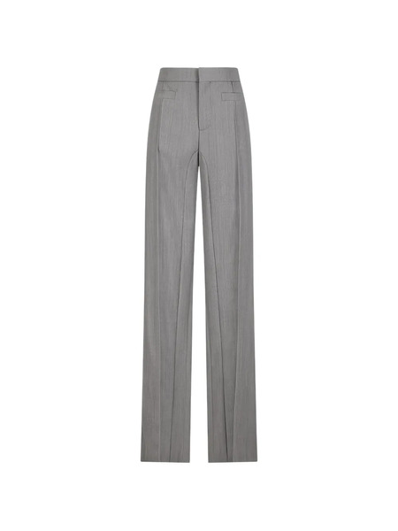  Chloé Pantalones Rectos - Gris 