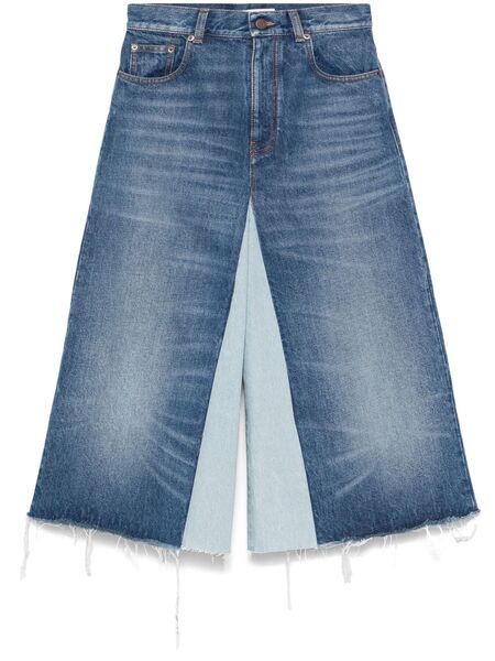  Chloé Pantalones Vaqueros Cortos Con Diseño Patchwork - Azul 
