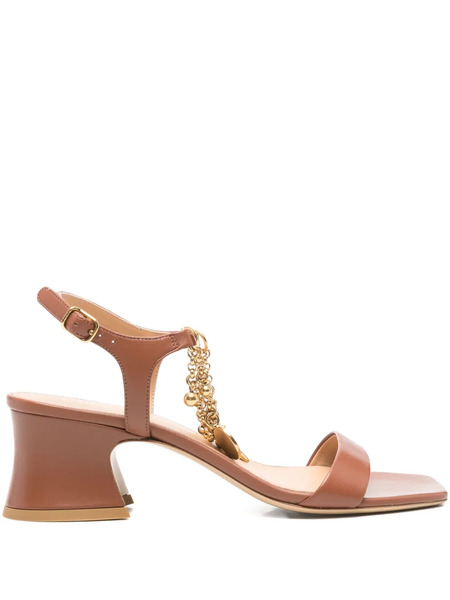  Chloé Sandalias Charms Con Tacón De 50 Mm - Marrón 