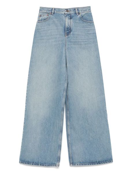  Chloé Vaqueros Anchos De Talle Alto - Azul 