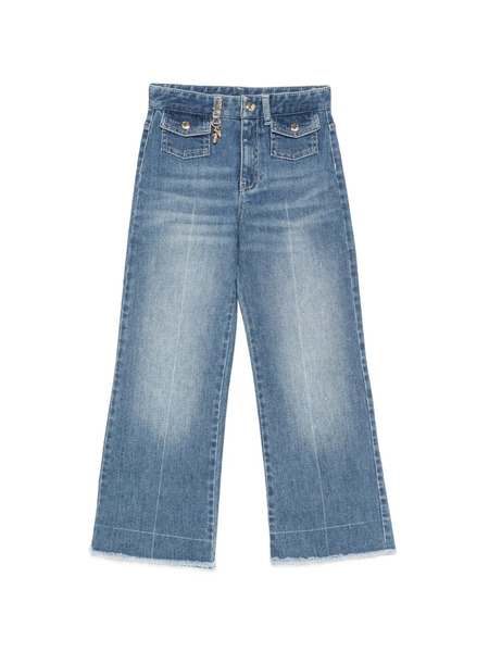  Chloé Vaqueros Con Dobladillo Deshilachado - Azul 