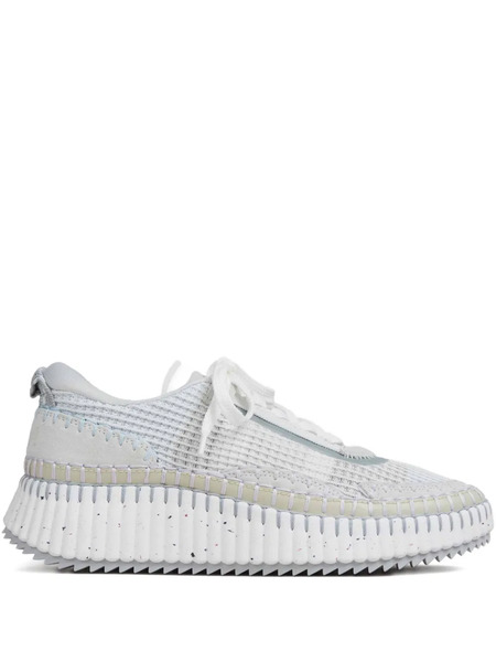  Chloé Zapatillas Nama Con Paneles De Malla - Blanco 