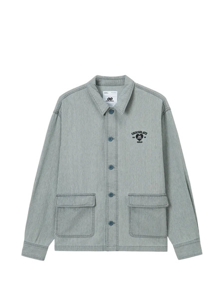  Chocoolate Chaqueta A Rayas - Gris 