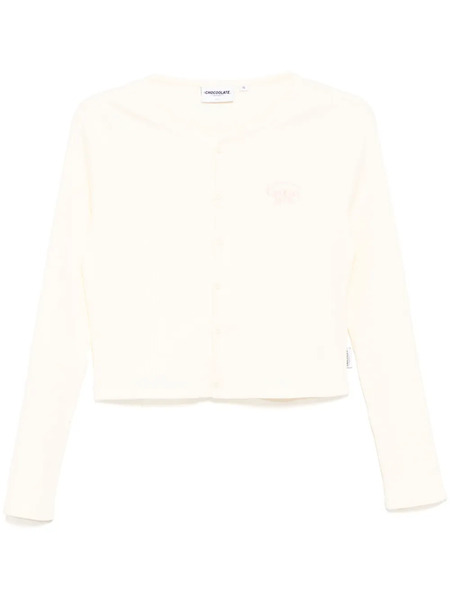  Chocoolate Top Con Logo Bordado - Blanco 