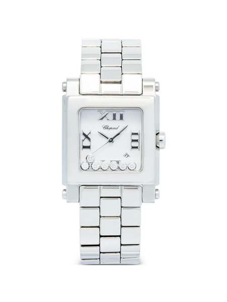  Chopard Pre-owned Reloj Happy Sport Square De 32 Mm - Blanco 