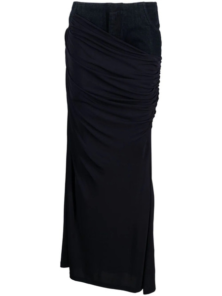  Christopher Esber Falda Larga Wrapped - Azul 