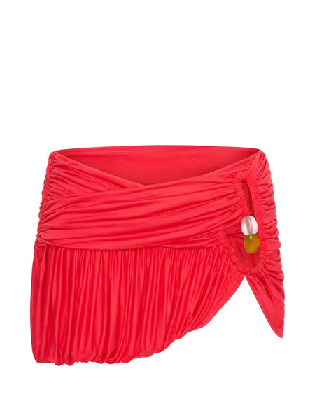  Christopher Esber Minifalda Beach Glass Bubble - Rojo 
