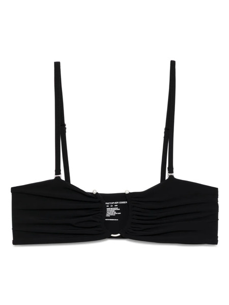  Christopher Esber Top De Bikini Fruncido - Negro 