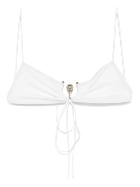  Christopher Esber Top De Bikini Ruched Orbit - Blanco 