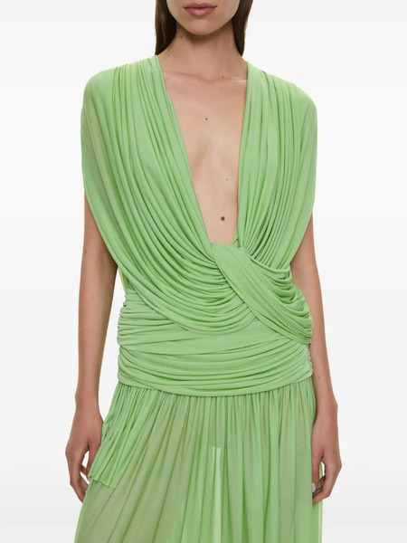  Christopher Esber Top Ripple Drapeado - Verde 