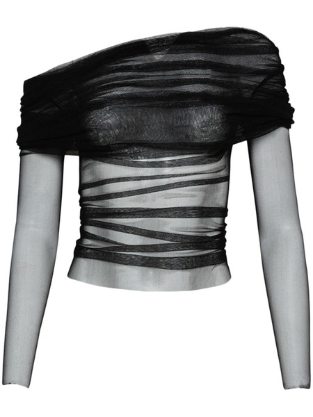  Christopher Esber Top Veiled - Negro 