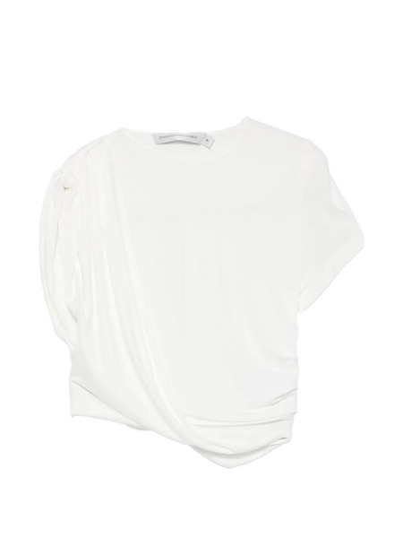  Christopher Esber Top Verve Drapeado - Blanco 